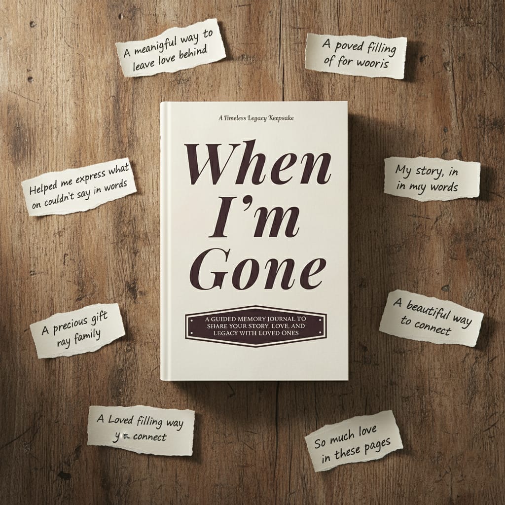 when i'm gone: a guided memory journal to share your story, love, and legacy with loved ones