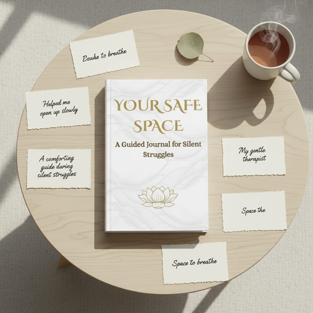your safe space: a guided journal for silent struggles