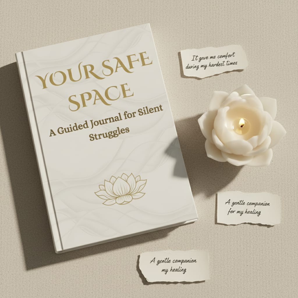 your safe space: a guided journal for silent struggles