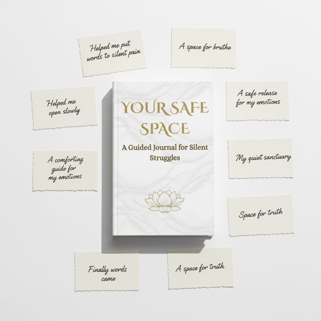your safe space: a guided journal for silent struggles