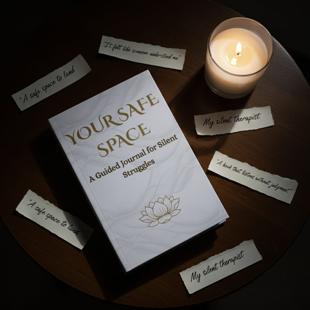 your safe space: a guided journal for silent struggles