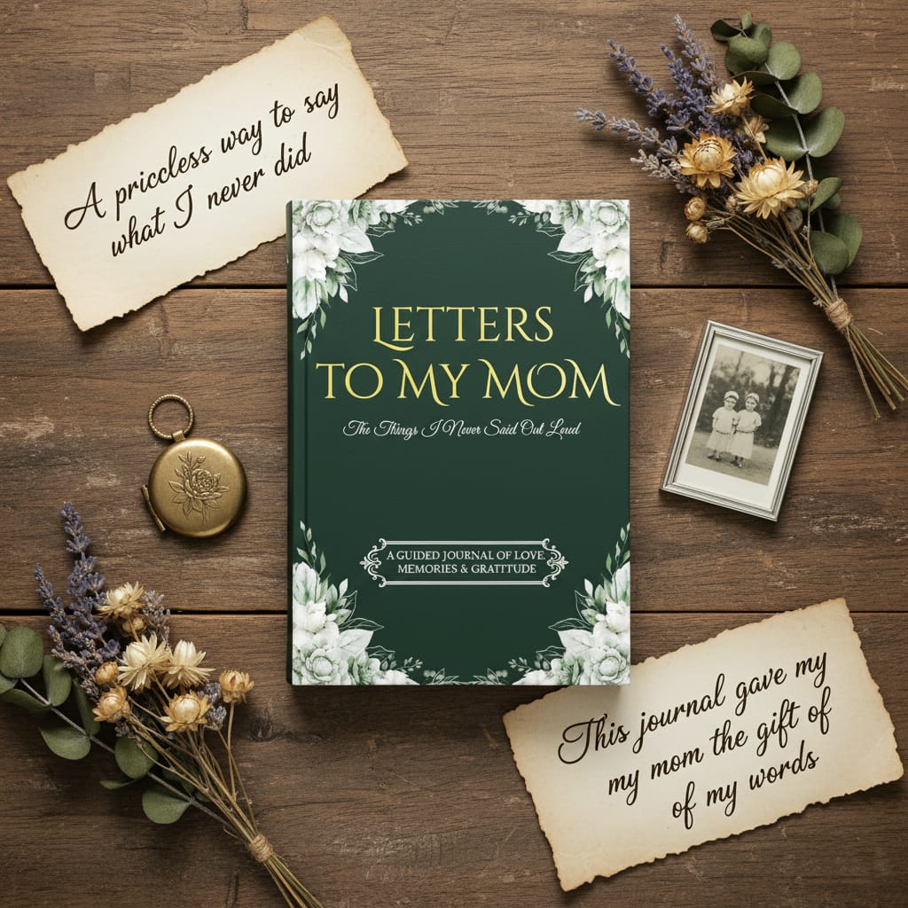 letters to my mom: the things i never said out loud a guided journal of love, memories & gratitude